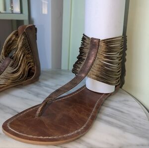 Chic Metallic Women's Sandals